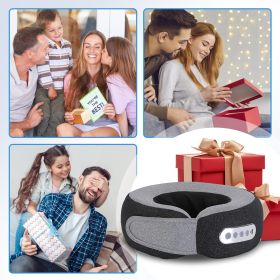 Shiatsu Neck Massage Pillow for Pain Relief - 2-in-1 Use (Neck/Arms/Legs), 3 Massaging Speeds, 2 Heating Modes, 2200mAh Long-Life Battery