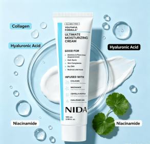 Multi-Ingredient Daily Facial Moisturizer Cream with Collagen Niacinamide Centella Asiatica & Hyaluronic Acid (Style: Ultimate Moisturizing Cream)