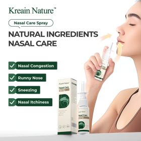 Kreain Nature 1 Rhinitis Relief Spray With Magnolia Biondi Bud Natural Ingredients For Nasal Congestion Runny Nose Sneezing & Itchiness Care Deal (Option: default)